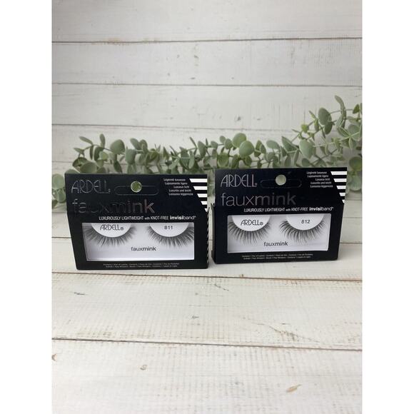 2 Pair ARDELL EYELASHES Faux Mink #812 #811 Knot Free - Picture 1 of 6